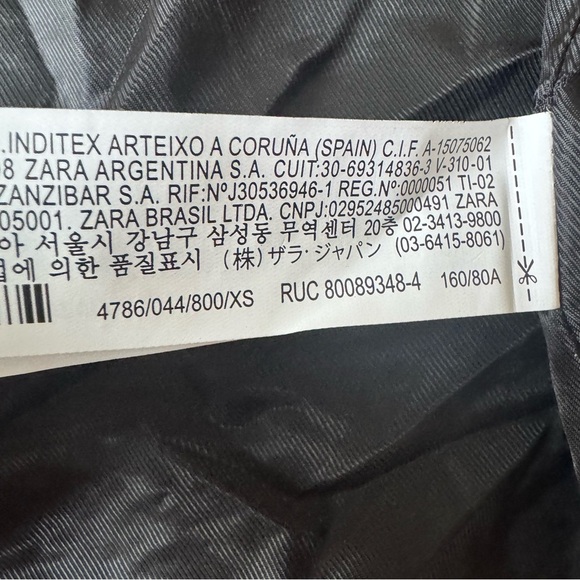 NWT Zara XS Floral Embroidered Textured Short Jacket Open Blazer 4786/044/800 - Picture 5 of 10